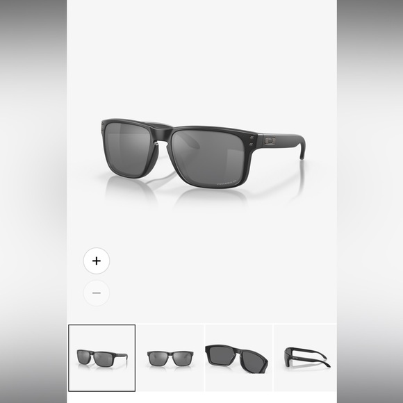 Oakley Matte Black Holbrook Polarized Sunglasses